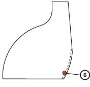 Top stitching with trimming linings